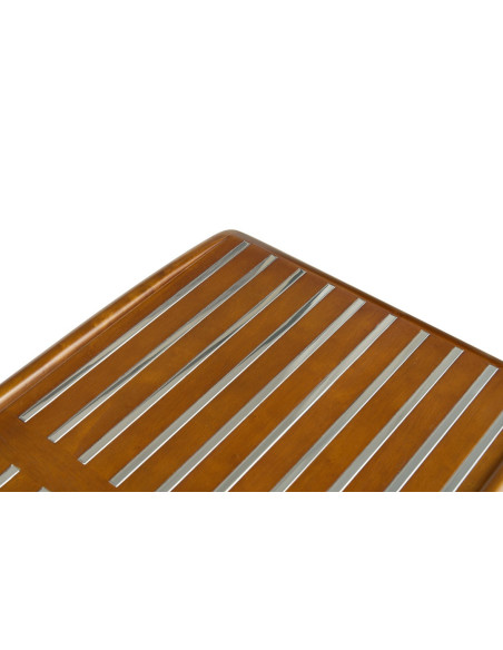 Côté Loges | Meuble TV Marina bois massif et inox design