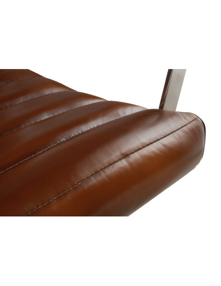 Côté Loges | Fauteuil de bureau City pivotant en cuir luxe