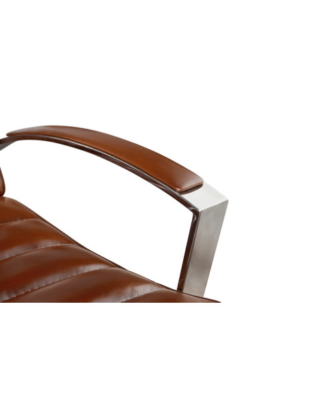 Côté Loges | Fauteuil de bureau City pivotant en cuir luxe