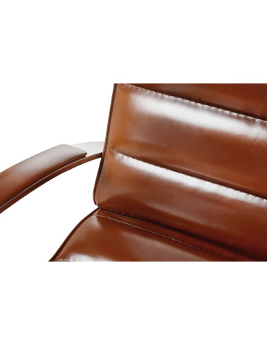 Côté Loges | Fauteuil de bureau City pivotant en cuir luxe