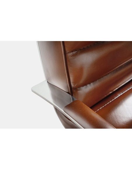 Côté Loges | Fauteuil de bureau City pivotant en cuir luxe