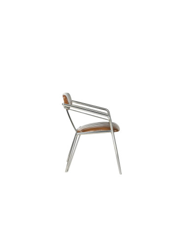 Côté Loges | Chaise Marina en cuir avec accoudoirs design