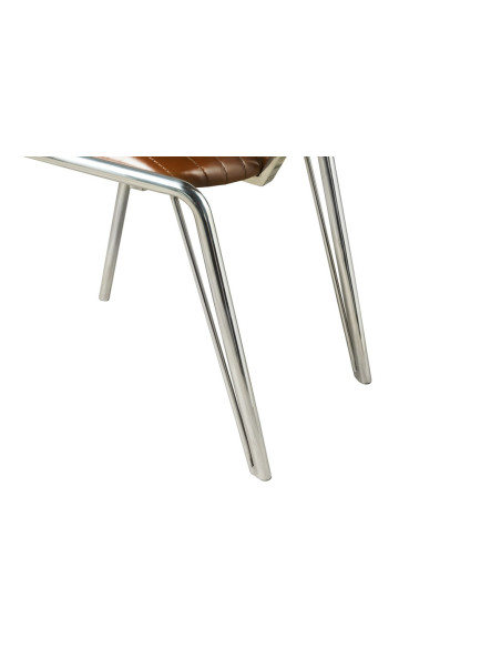 Côté Loges | Chaise Marina en cuir avec accoudoirs design