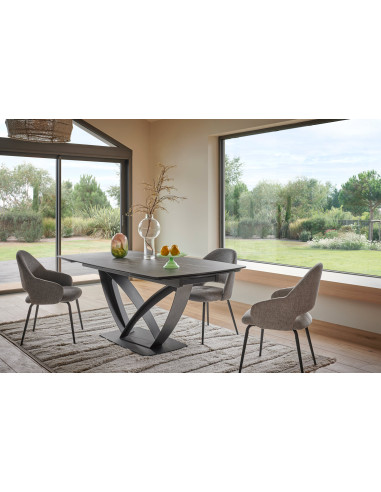 Côté Loges | Table extensible MILAN en céramique 200 à 290 cm