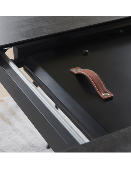 Côté Loges | Table ronde céramique DOHA extensible 120-160 cm