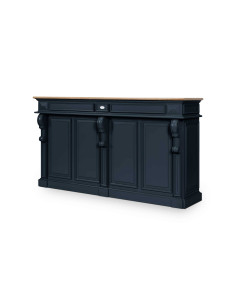 Côté Loges | Comptoir Marius bois massif grand modèle bar