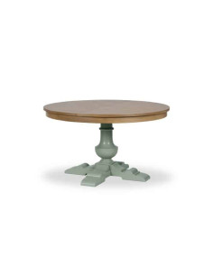 Côté Loges | Table ronde extensible De Kercoet en bois massif 2