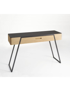 Console ALBON - Plateau Céramique et Chêne Naturel