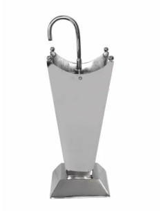 Porte-parapluie ASTAIRE métal vieil argent | Déco vintage