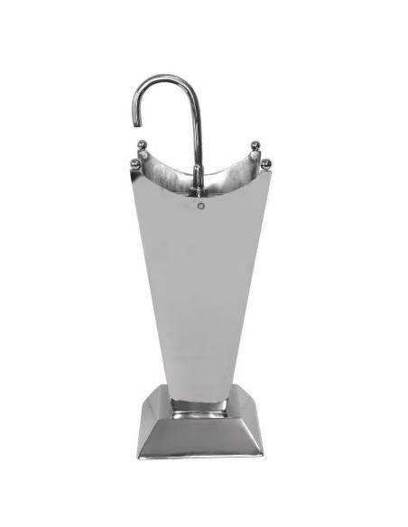 Porte-parapluie ASTAIRE métal vieil argent | Déco vintage