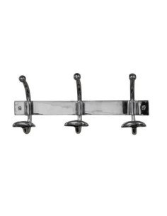 Porte-manteau MEURICE 3 crochets | Bois métal pratique