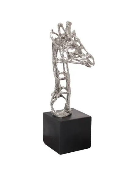 Tête girafe déco en étain | Originale et graphique