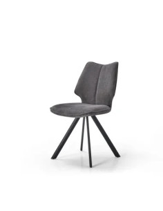 Chaise Sun pivotante gris foncé | Sobriété et confort