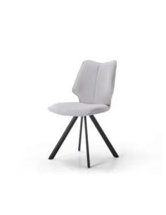 Chaise Sun pivotante gris clair | Design pratique et doux