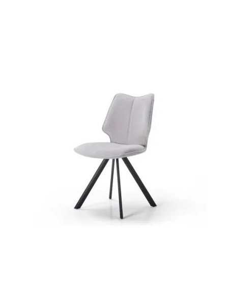 Chaise Sun pivotante gris clair | Design pratique et doux