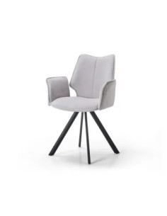 Fauteuil Sun pivotant gris clair | Confort et modernité