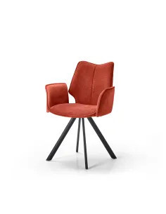 Fauteuil Sun pivotant terracotta | Style et confort