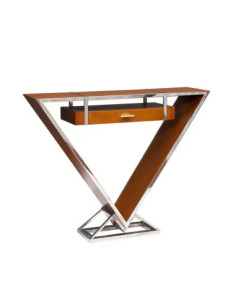 Console Gatsby N°3 | Métal et bois noyer design