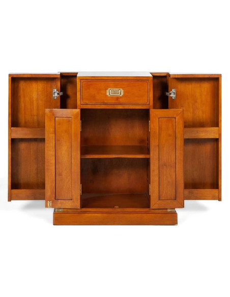 Côté Loges | Bar Magellan N°1 meuble bar en bois chic