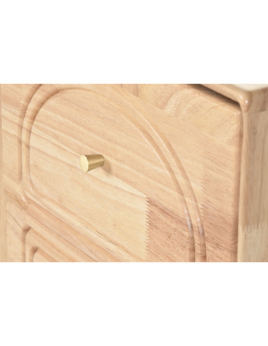 Chiffonnier en Hévéa Naturel - 4 Tiroirs - Côté Loges