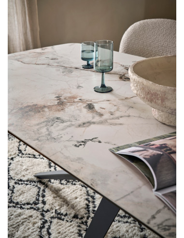 Table plateau céramiques à rallonges LAGOS