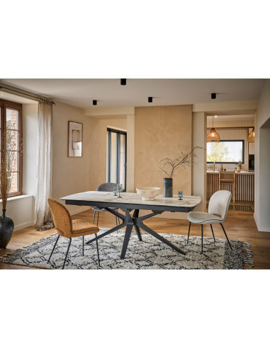 Table plateau céramiques à rallonges LAGOS