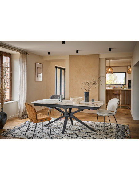 Table plateau céramiques à rallonges LAGOS