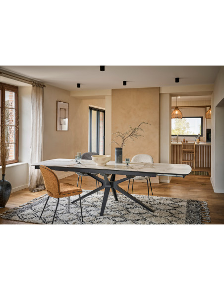 Table plateau céramiques à rallonges LAGOS