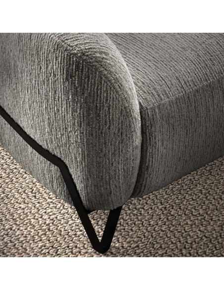 Canapé Relax 3 places Amsterdam gris