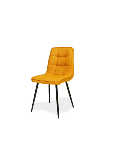 Chaise Folk - Coloris jaune Curry