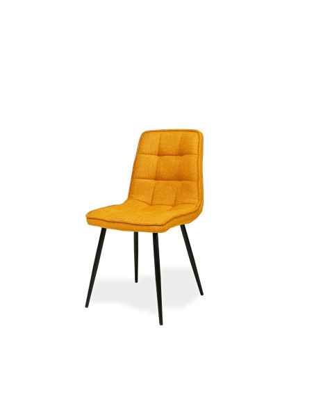 Chaise Folk - Coloris jaune Curry