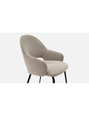 Fauteuil / chaise Queen - Coloris Greige