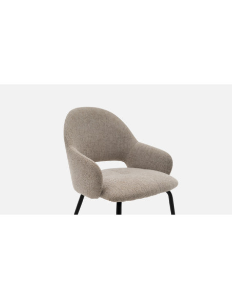 Fauteuil / chaise Queen - Coloris Greige