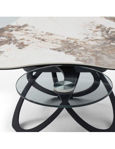 Table basse Trèfle Céramique Pandora