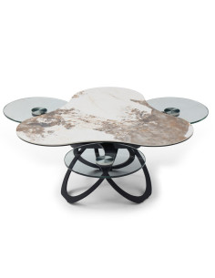 Table basse Trèfle Céramique Pandora