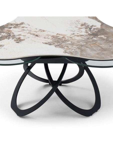 Table basse Trèfle Céramique Pandora