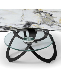 Table basse Trèfle Céramique Cold Jade 2