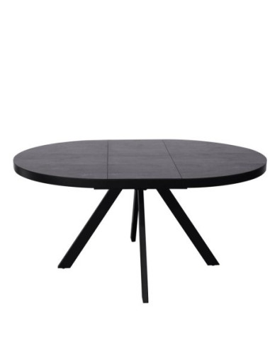 Table céramique Natalia ronde à rallonge Shadow