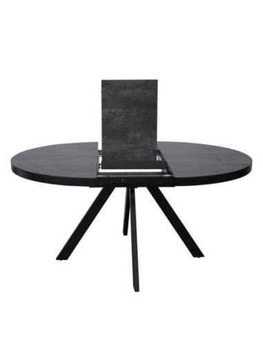 Table céramique Natalia ronde à rallonge Shadow