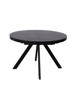 Table céramique Natalia ronde à rallonge Shadow