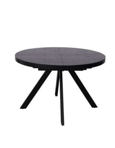 Table céramique Natalia ronde à rallonge Shadow