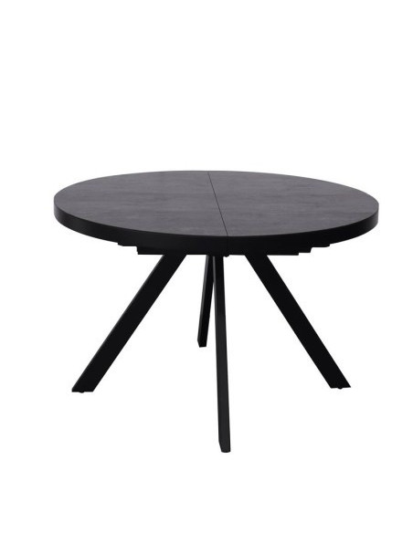 Table céramique Natalia ronde à rallonge Shadow