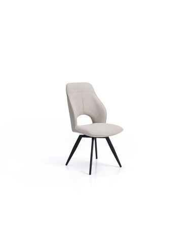 Chaise Breeze pivotante gris clair | Luminosité et design