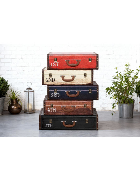 Commode Valises 5 tiroirs | Meuble vintage déco