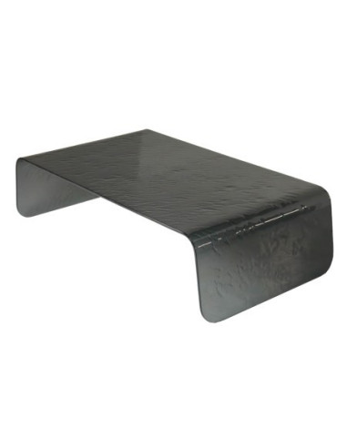 Table basse OAKLAND verre fumé martelé