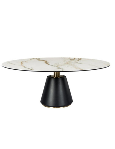 Table basse Isola Golden Stone – ronde Ø90, céramique