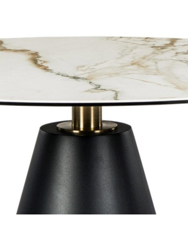 Table basse Isola Golden Stone – ronde Ø90, céramique