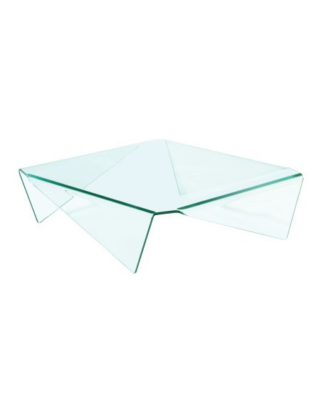 Table basse Easy carrée – 100% verre incolore