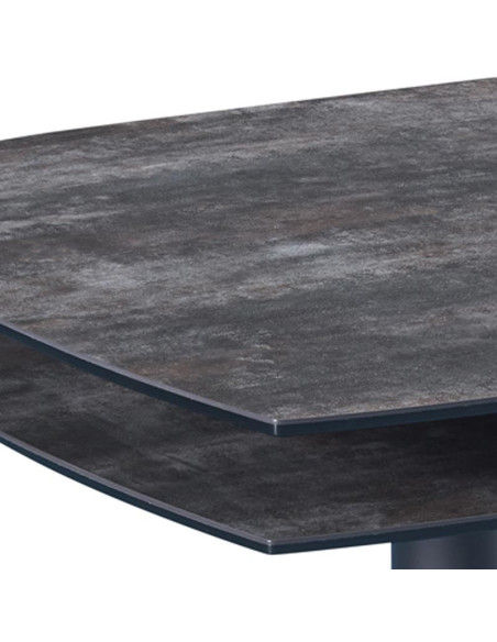 Table basse Tonga Shadow céramique – plateaux pivotants