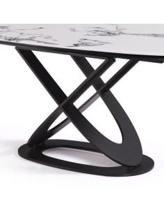 Table repas Laetitia piétement U contemporain | Côté Loges 2